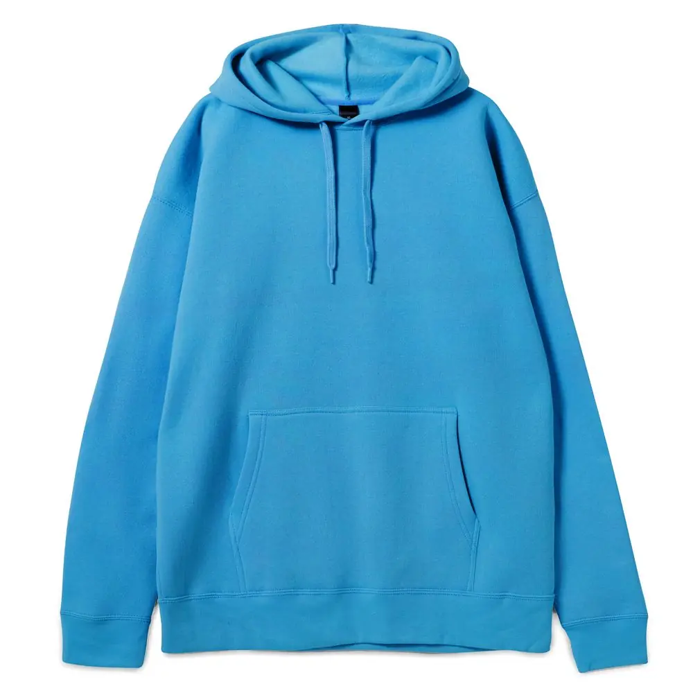 Толстовка с капюшоном Slam 320, бирюзовая, размер XXL