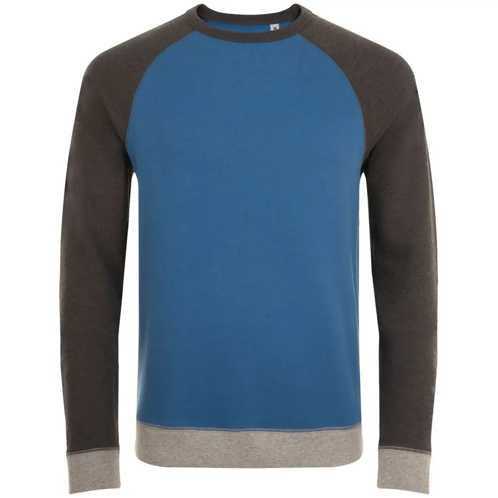 Толстовка унисекс Sandro синий/черный меланж, размер XXL