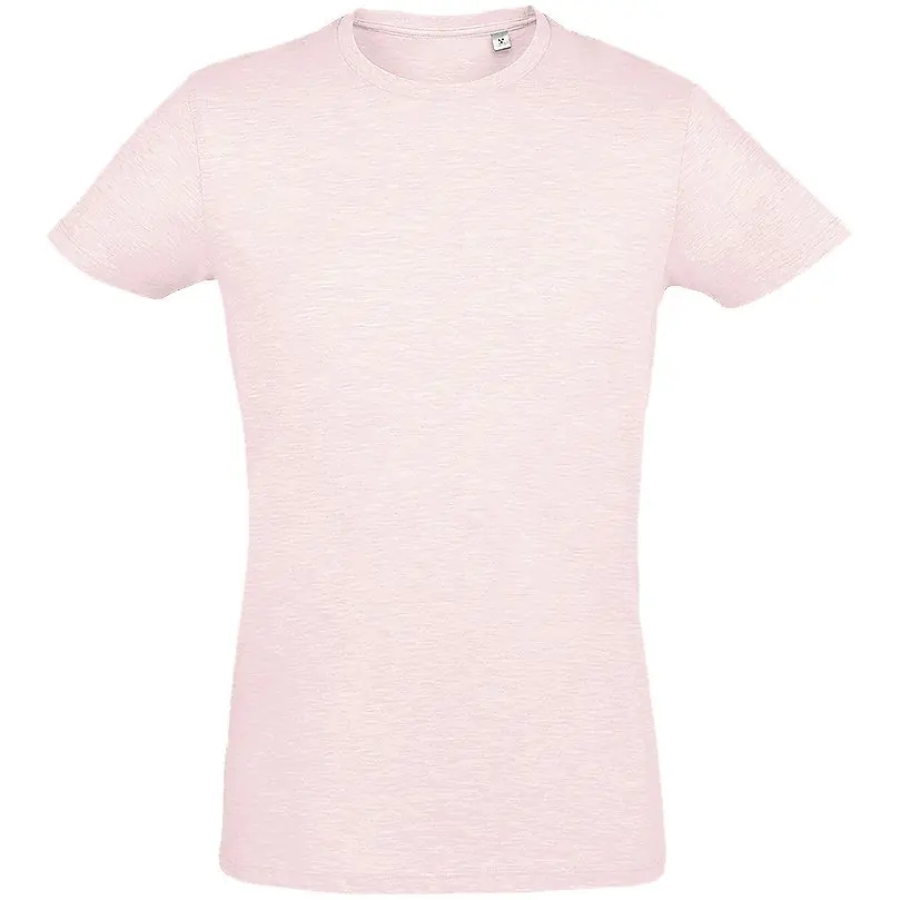 Футболка мужская приталенная Regent Fit розовый меланж, размер XL