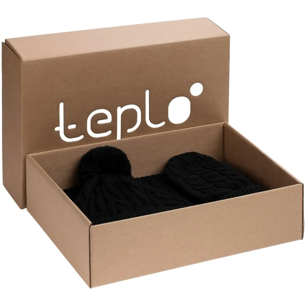 Набор Heat Trick, черный меланж, размер L