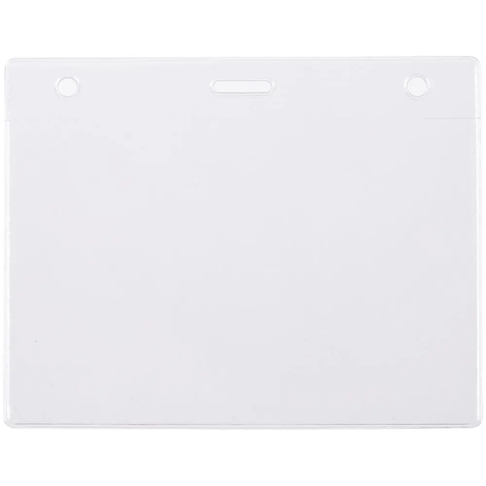 Карман для бейджа Lucid, горизонтальный, из фактурного ПВХ