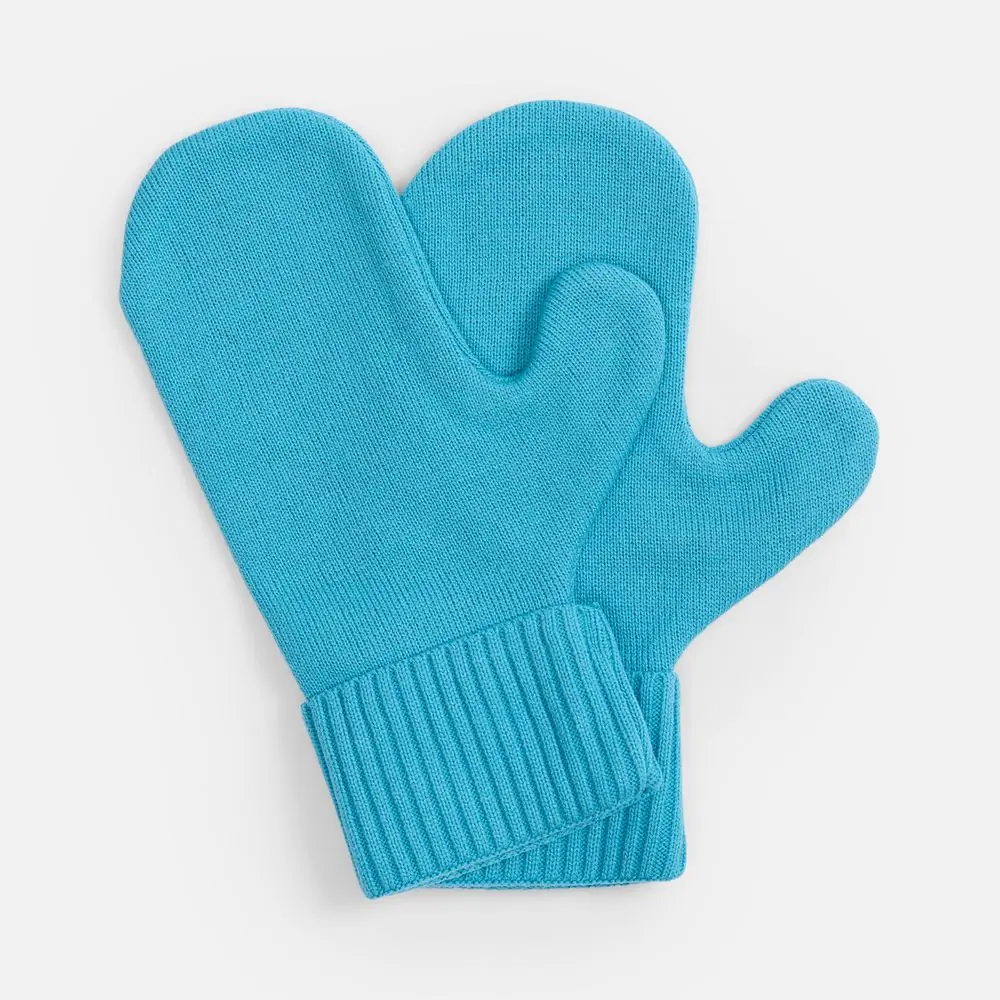 Варежки Yong, ярко-голубые, размер S/M
