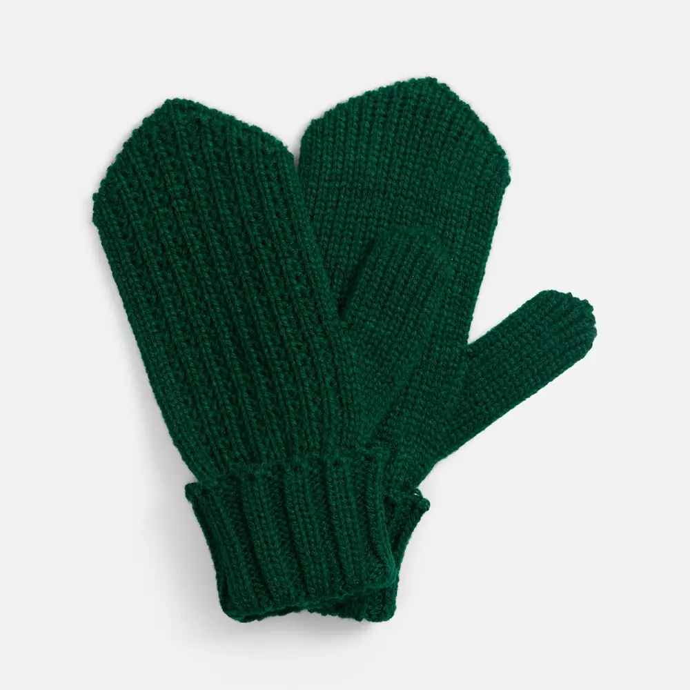 Варежки Nordkyn, темно-зеленые, размер S/M