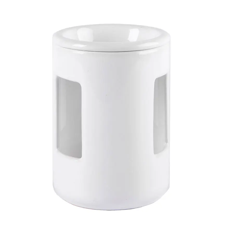 Аромалампа SCENT, белый, 12,5х8,5см, керамика= (#FFFFFF;, h=12,5см, d=8,5см)