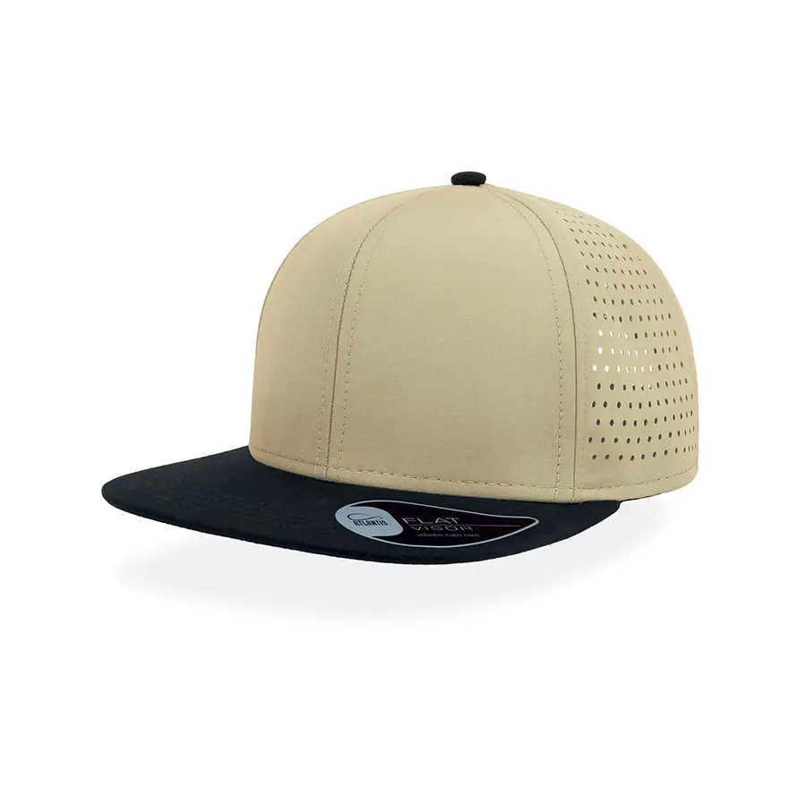 Бейсболка BANK, 6 клиньев, пластиковая застежка (#EEE8AA;, 58,5 см)