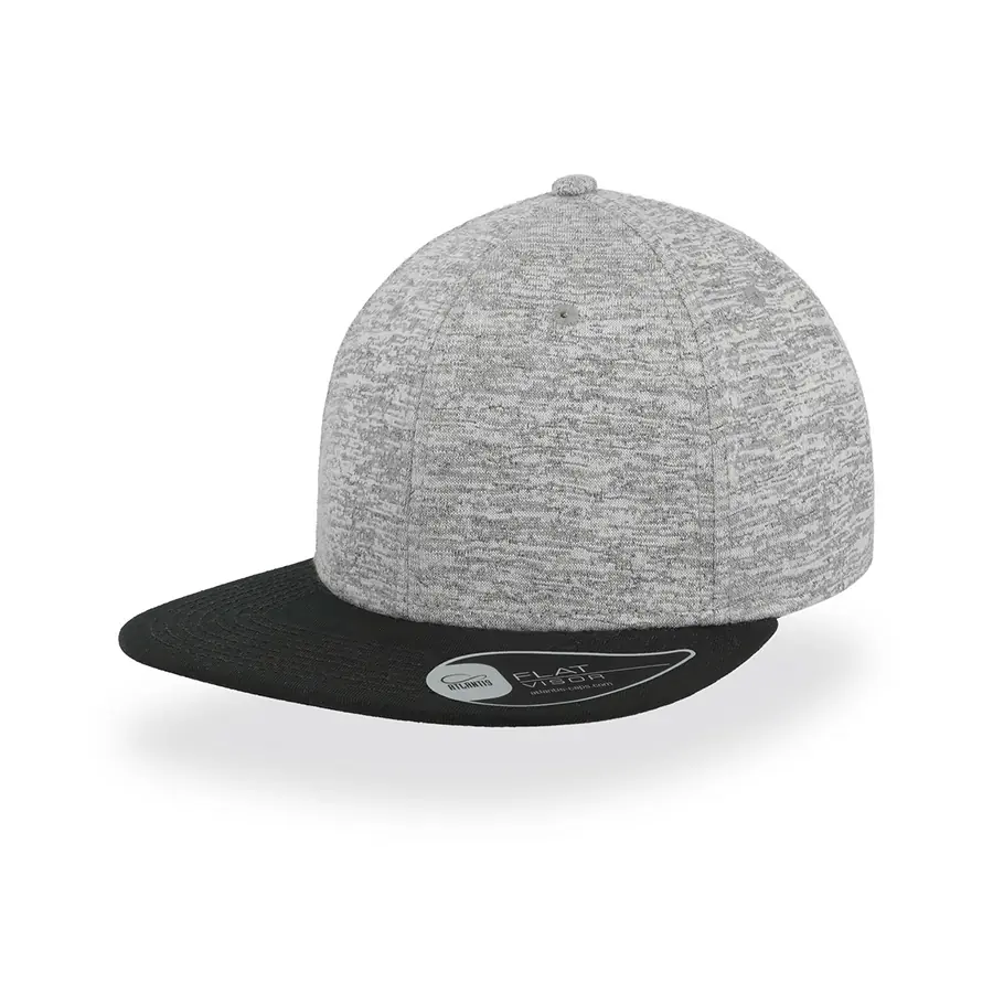 Бейсболка BOOST, 6 клиньев,  пластиковая застежка (#808080;, 58,5 см)