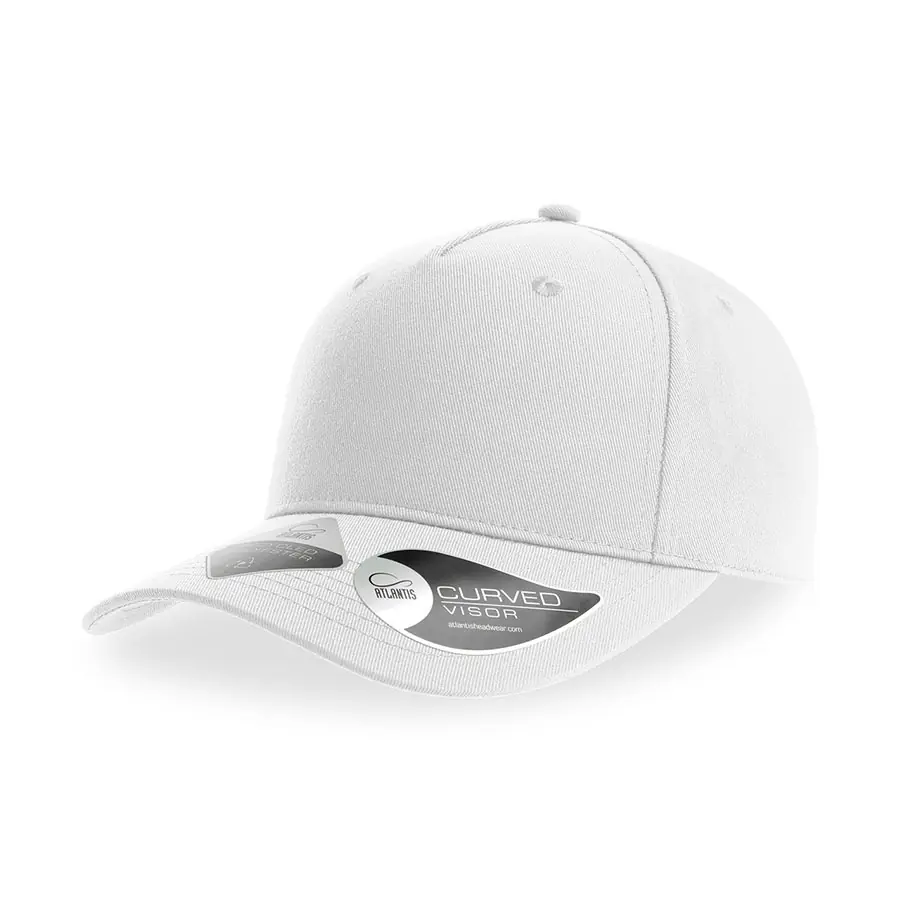 Бейсболка FIJI, 5 клиньев, застежка на липучке (#FFFFFF;, 58)