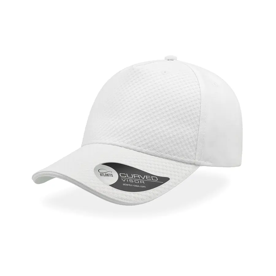Бейсболка GEAR, 5 клиньев, застежка на липучке (#FFFFFF;, 58,5 см)