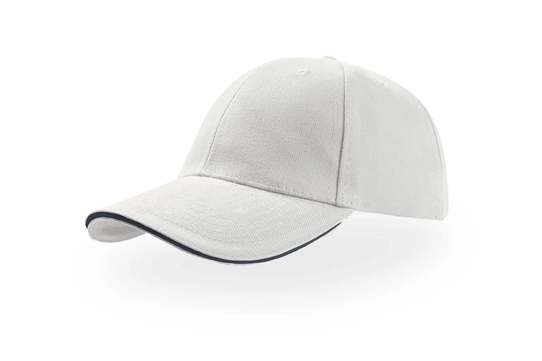 Бейсболка LIBERTY SANDWICH, 6 клиньев, сэндвич, металлическая застежка (#FFFFFF;, 58,5 см)