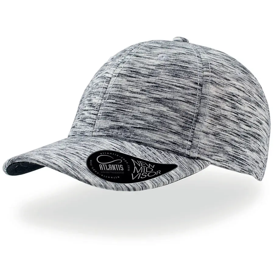 Бейсболка MASH-UP, 6  клиньев,  пластиковая застежка (#808080;, 58.0 см)