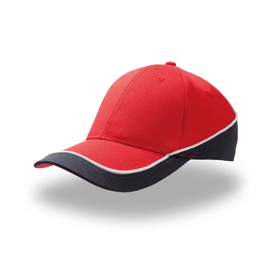 Бейсболка "Racing", 6 клиньев, застёжка на липучке (#FF0000;, 58,5 см)