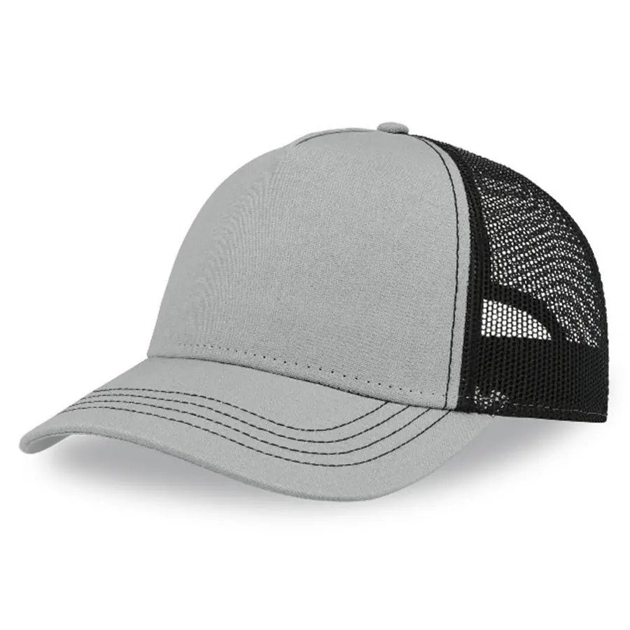 Бейсболка RAPPER CANVAS, 5 клиньев, пластиковая застёжка (#808080;, 58,5 см)