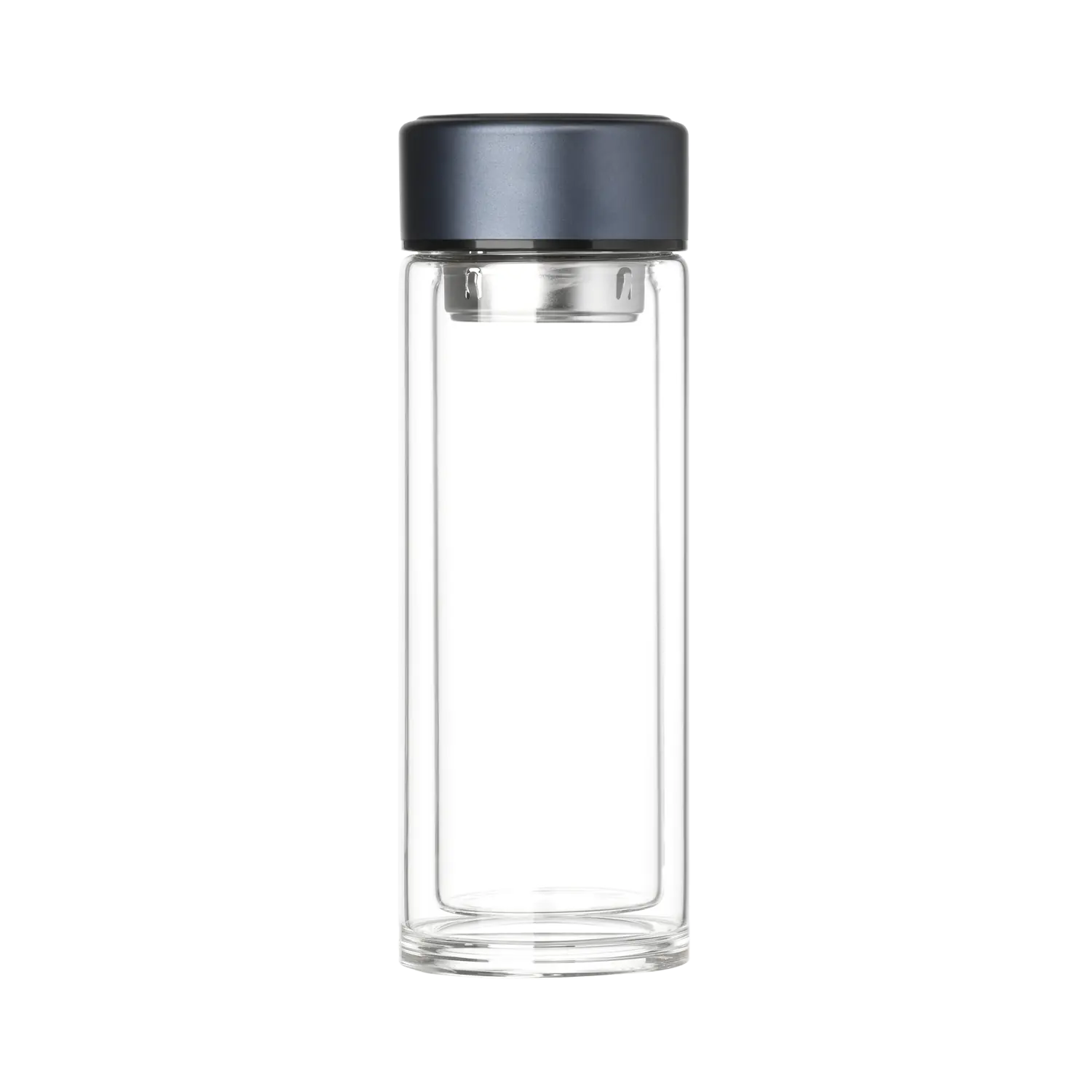 Бутылка стеклянная с двойными стенками Aravia, синяя