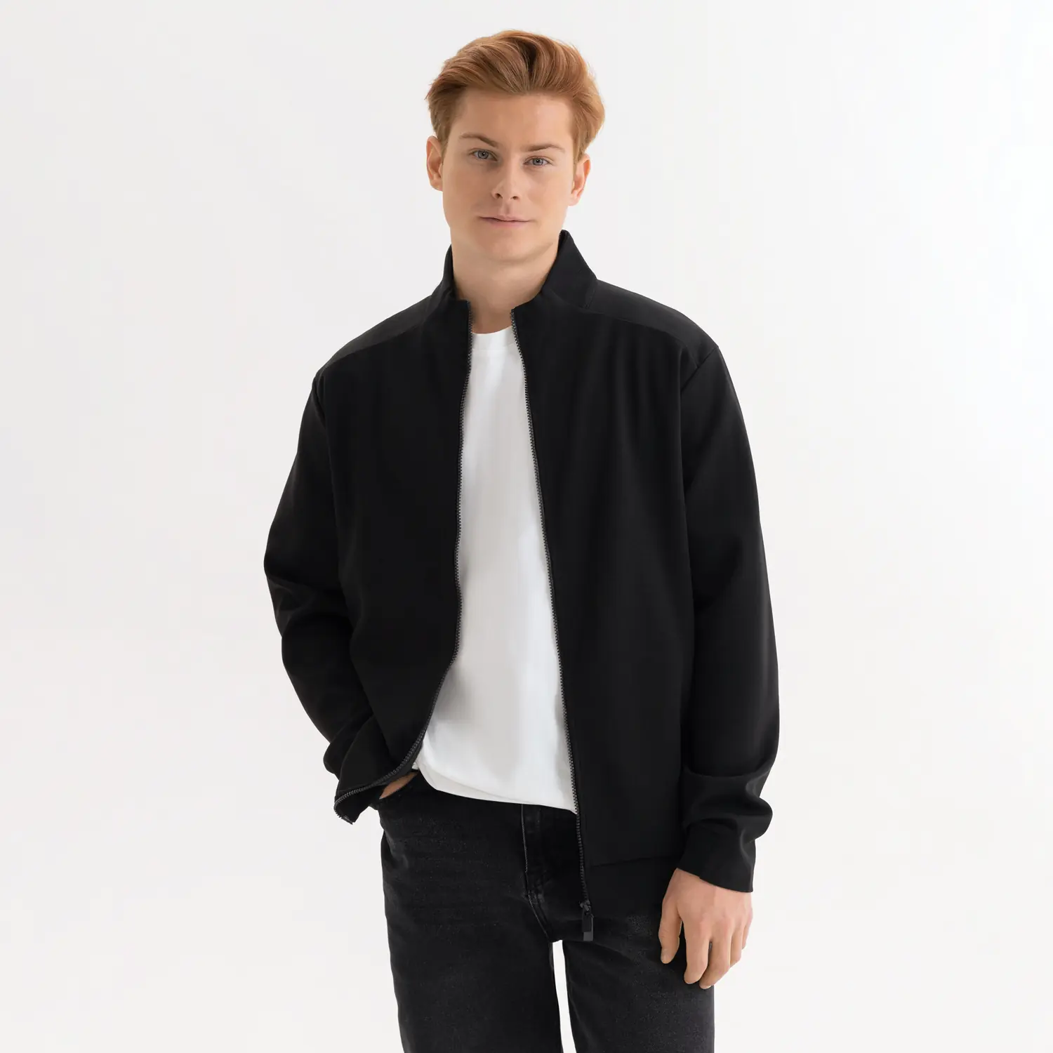 Толстовка на молнии ASTIN черная, размер S/M