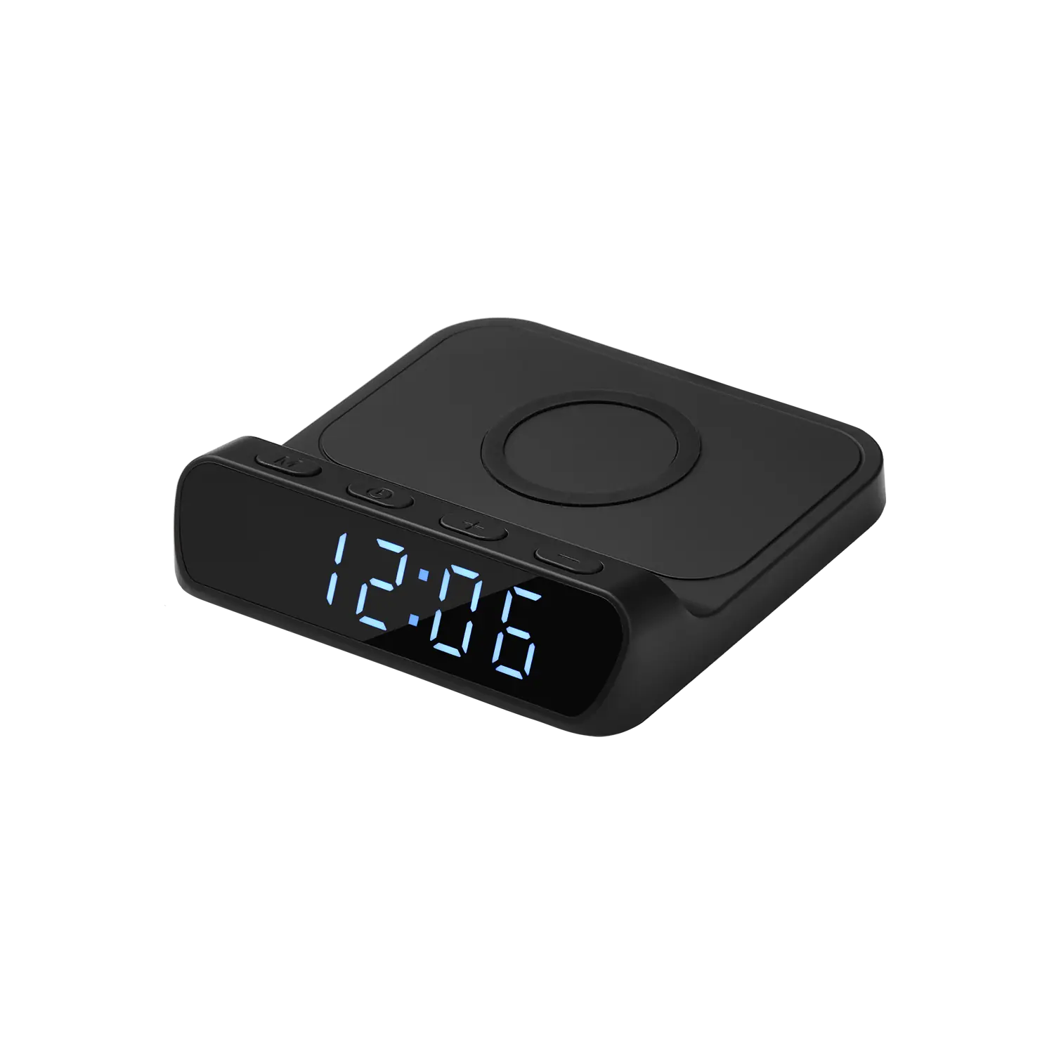 Зарядная станция с часами 15W Rigel, черная