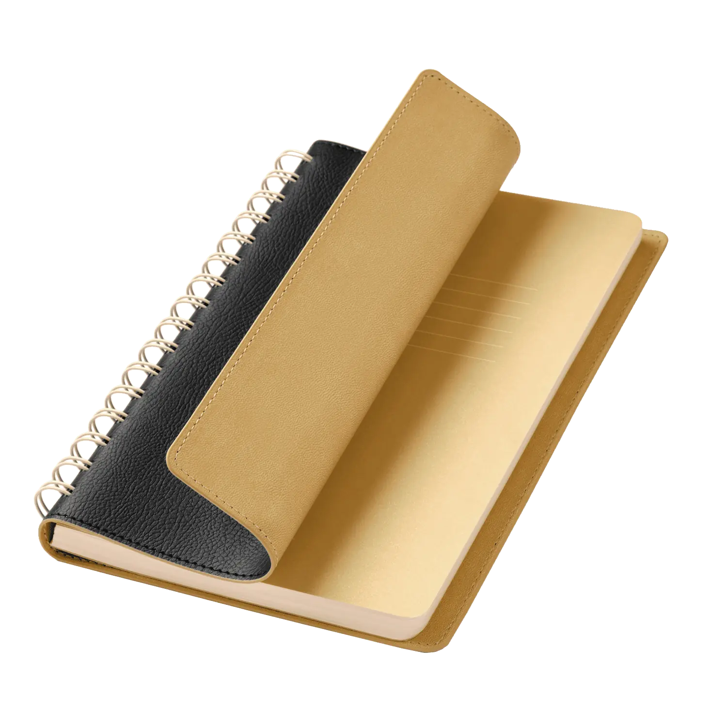 Ежедневник Vista недатированный, черный/бежевый