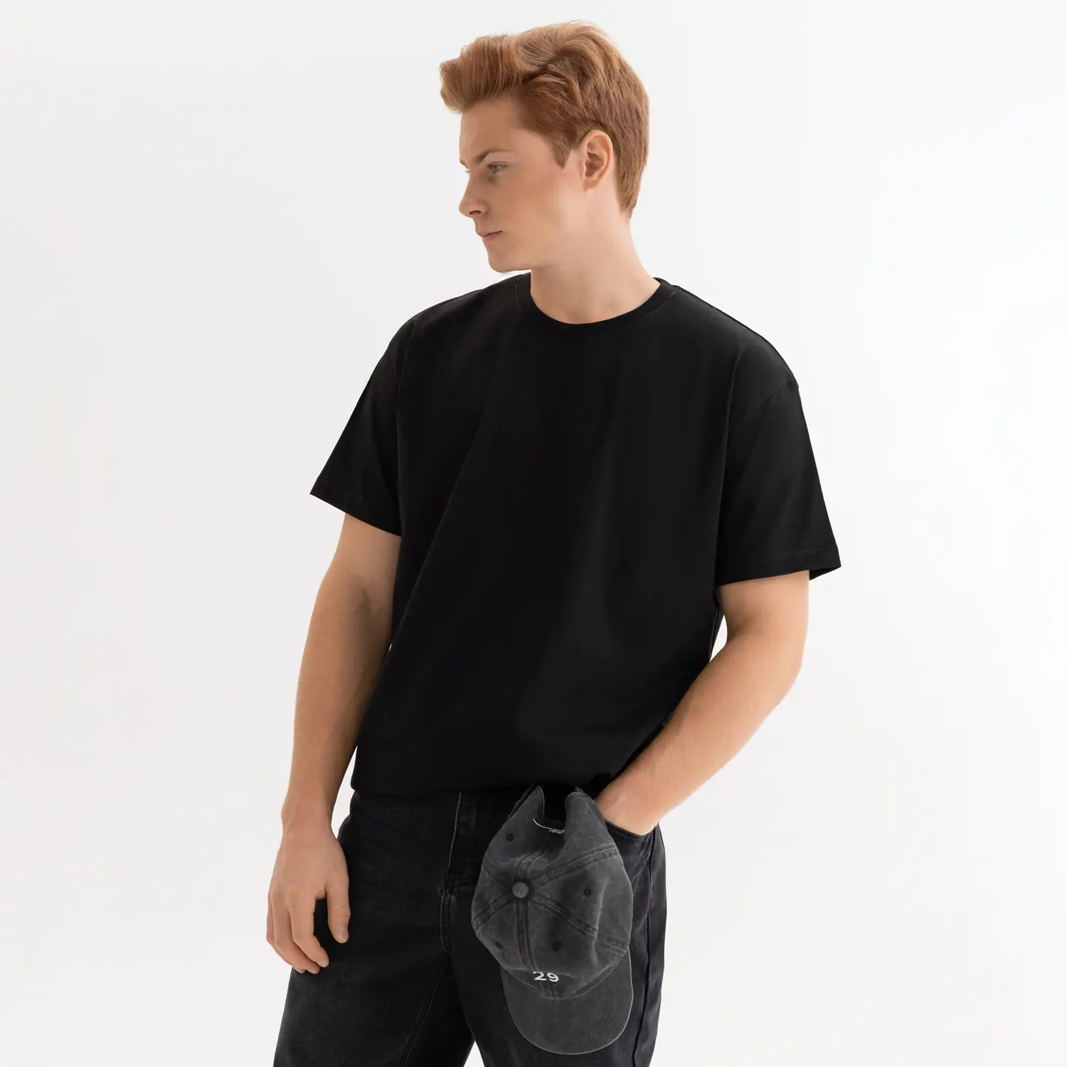 Футболка унисекс KRIS, 150 гр., черная, размер XL