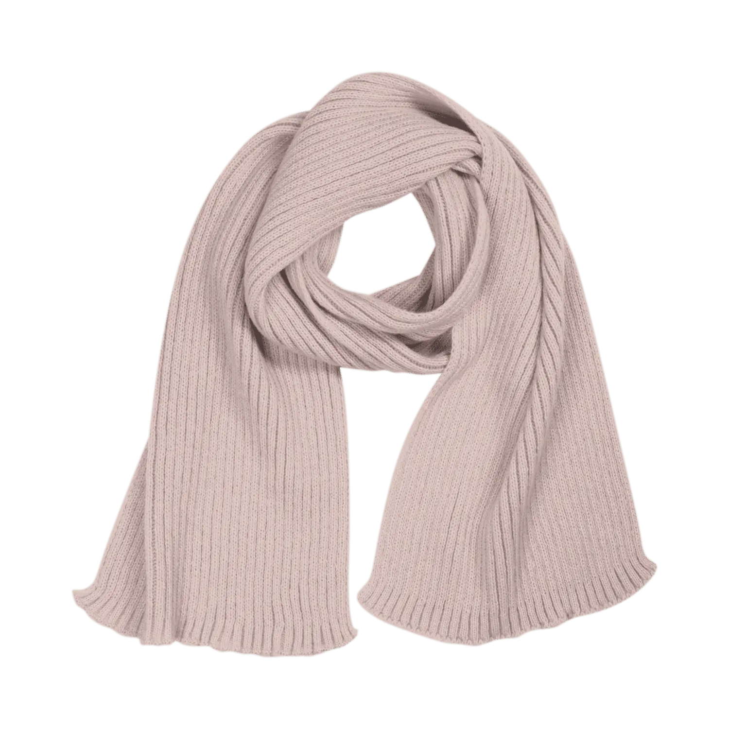 Шарф Forges вязаный, дымчато-розовый