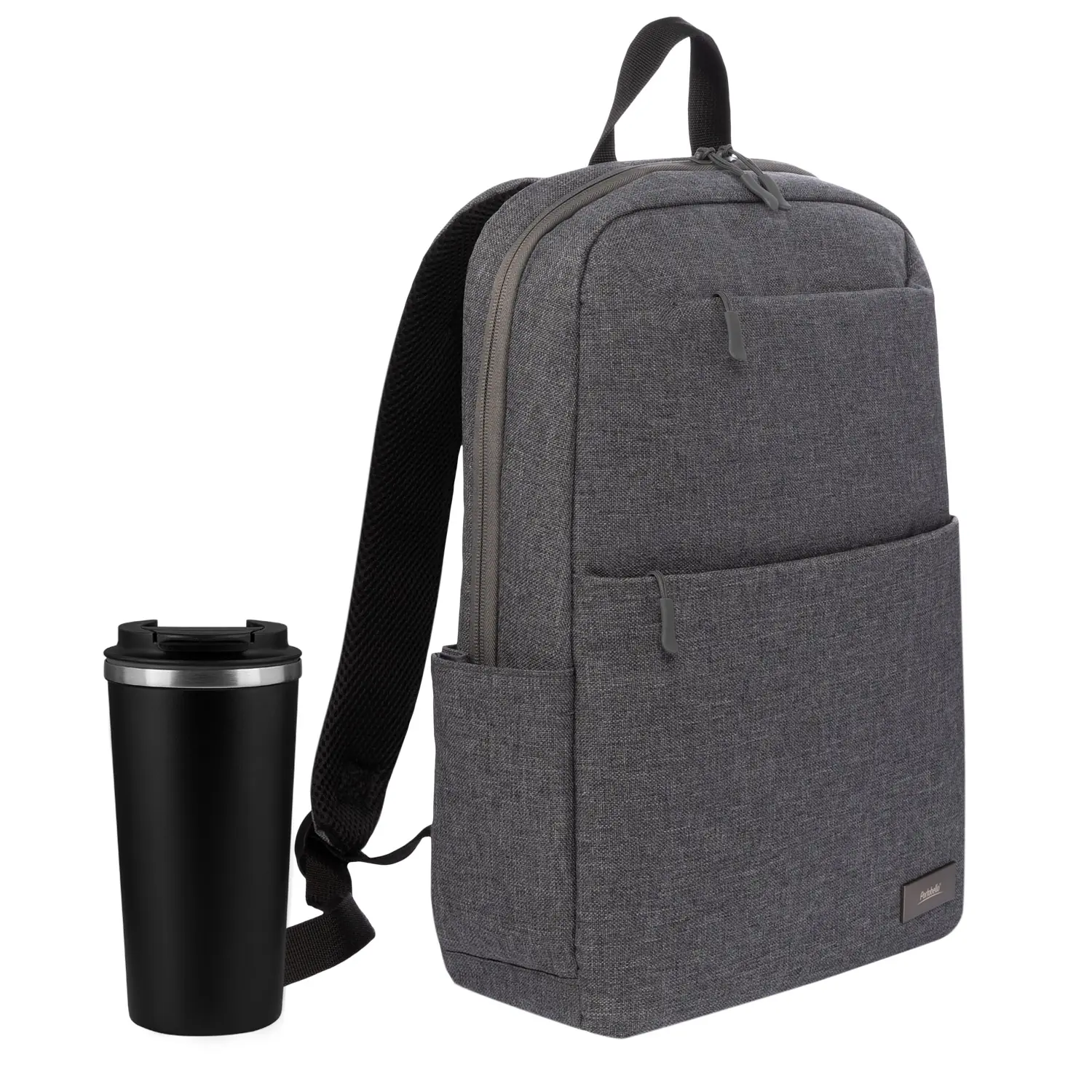 Подарочный набор Palermo, Forst, серый/черный (рюкзак, термокружка)