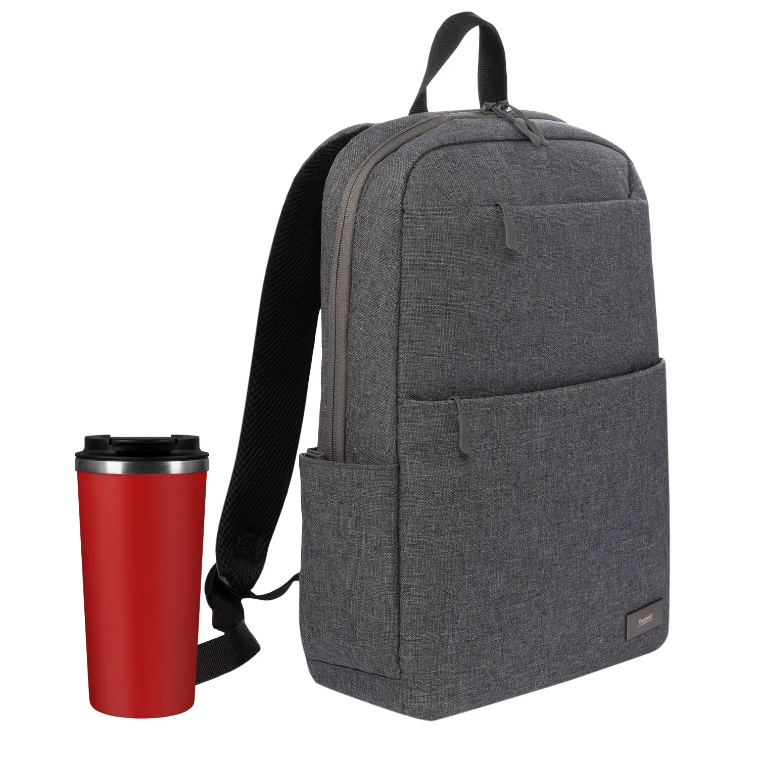 Подарочный набор Palermo, Forst, серый/красный (рюкзак, термокружка)