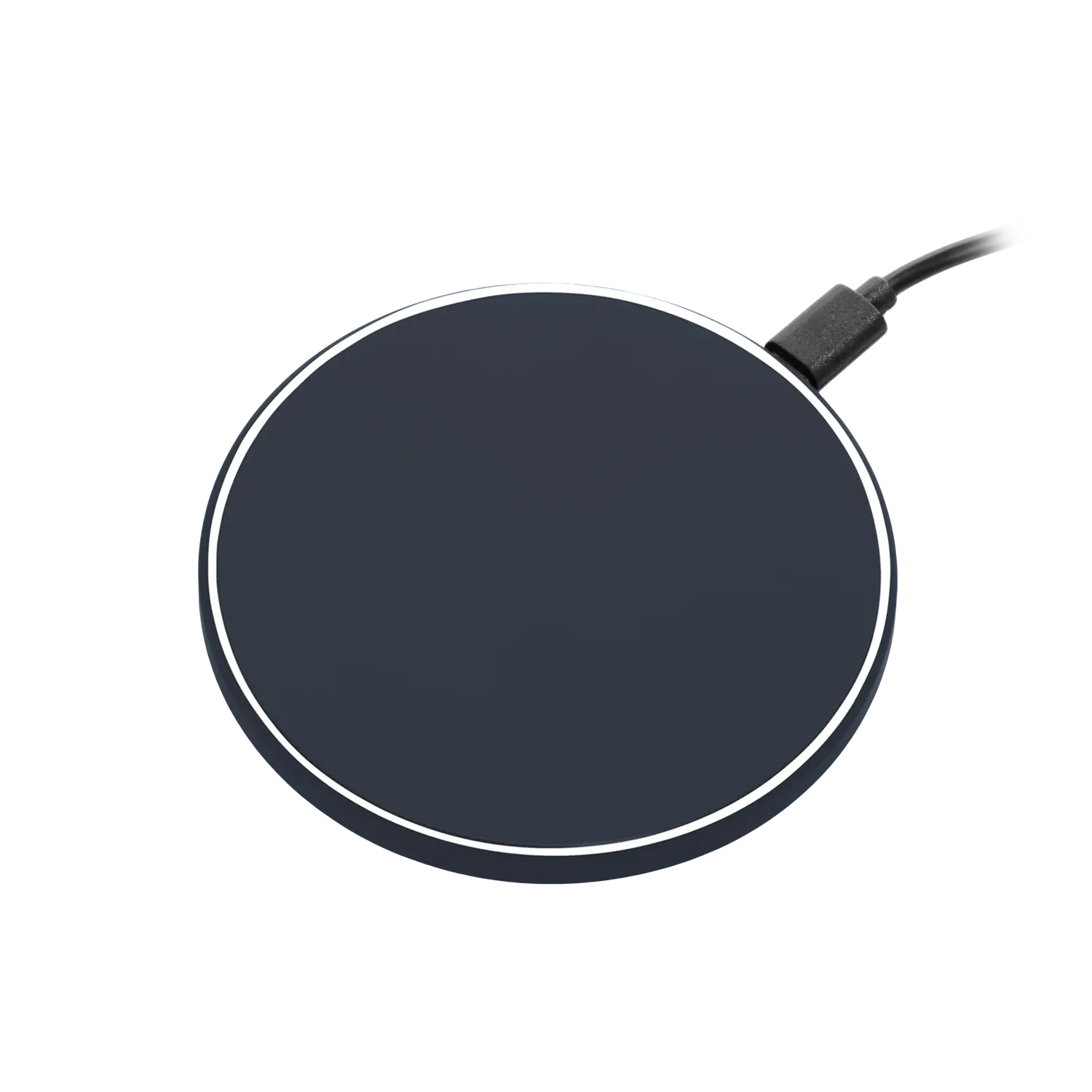 Беспроводное зарядное устройство с подсветкой 15W Auris, синее