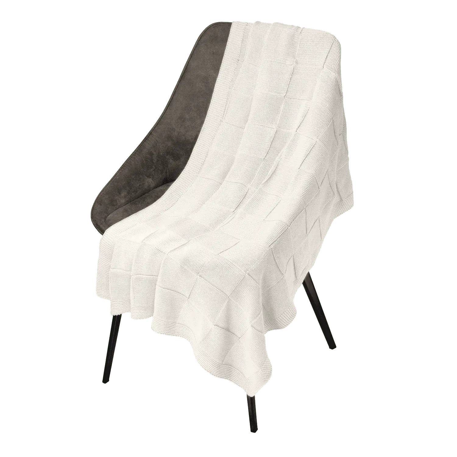 Плед Cella вязаный, бежевый (без подарочной коробки)