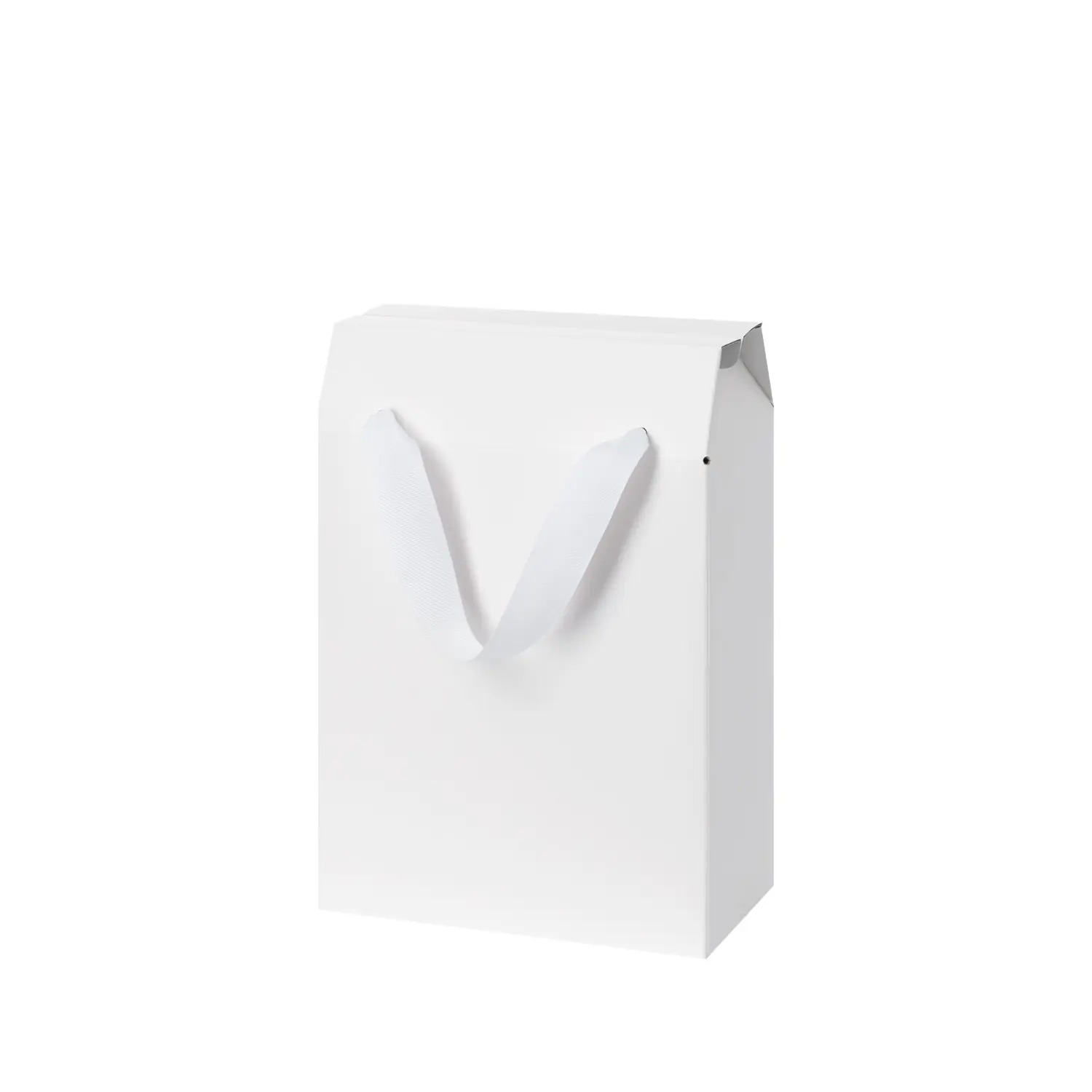 Подарочная коробка-пакет универсальная малая, белая