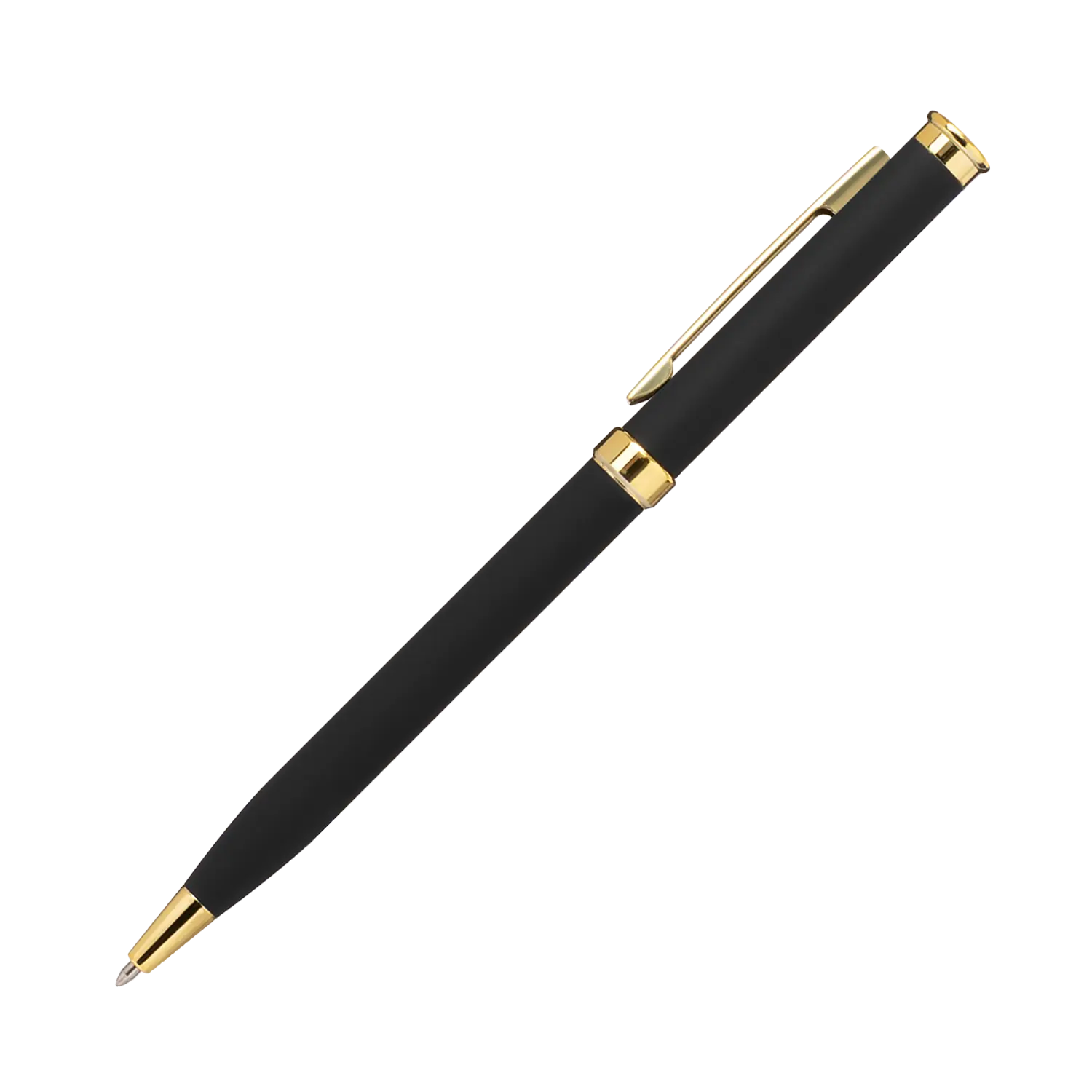 Шариковая ручка Benua, черная/позолота