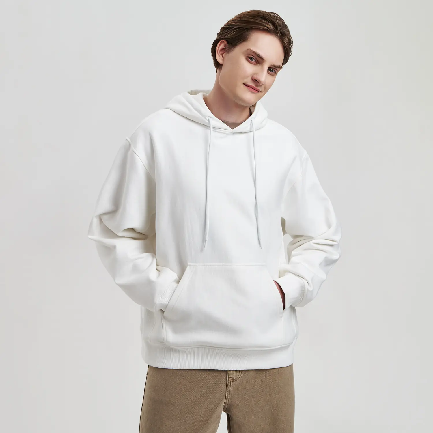 Худи релакс унисекс ADVENTURE, белый, размер 3XL/4XL