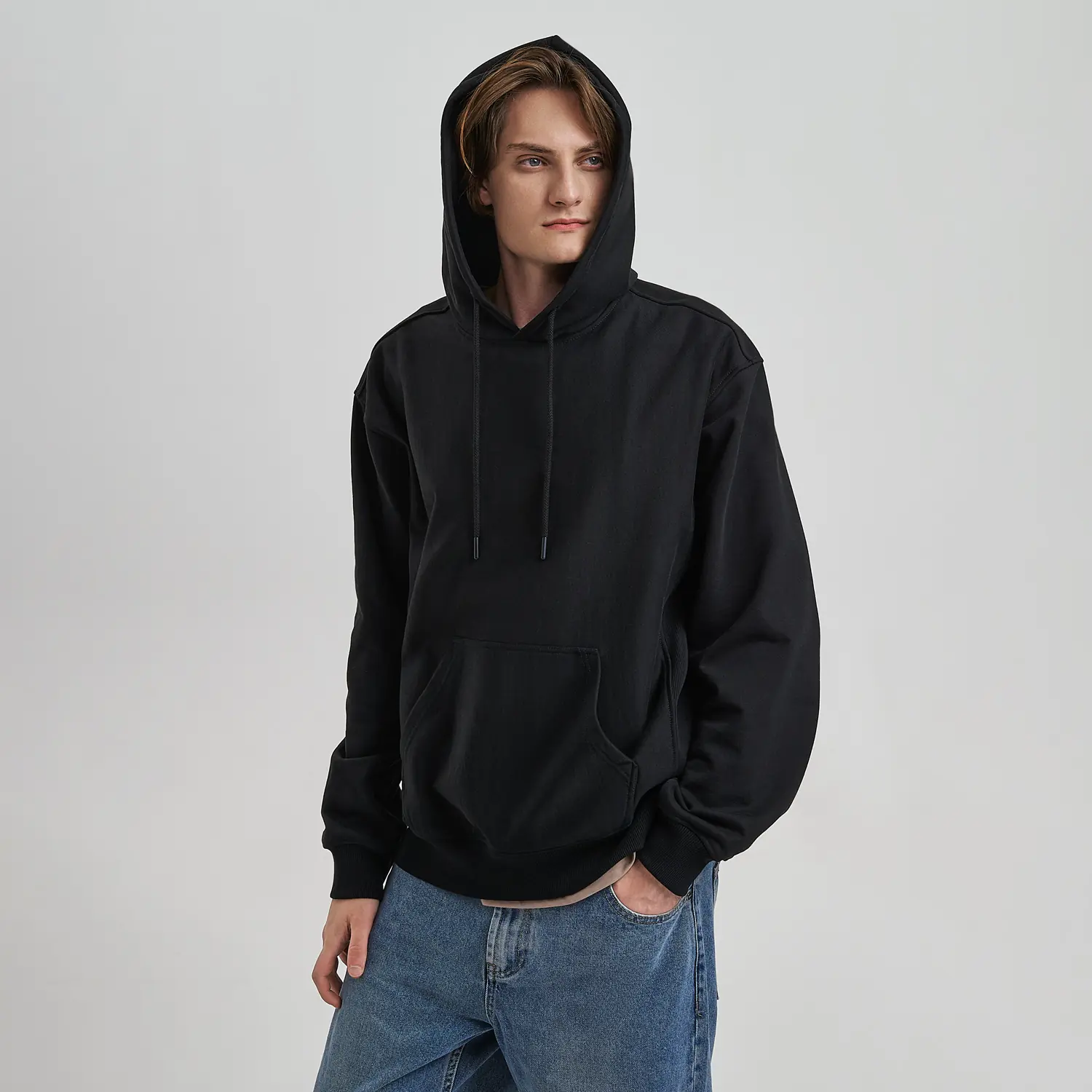 Худи релакс унисекс ADVENTURE, черный, размер 3XL/4XL