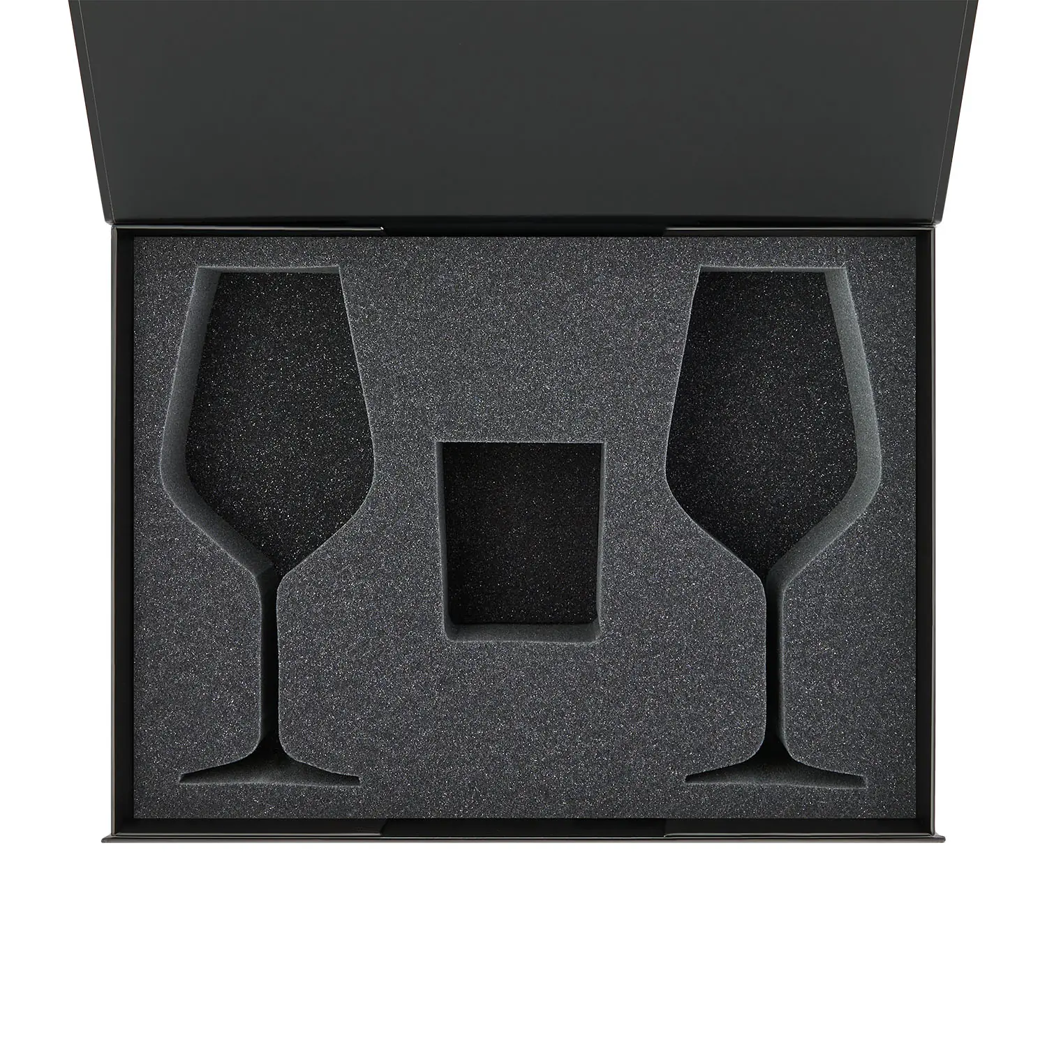 Ложемент под свечу Enigma + 2 бокала для вина в среднюю коробку-трансформер (арт. 695721)