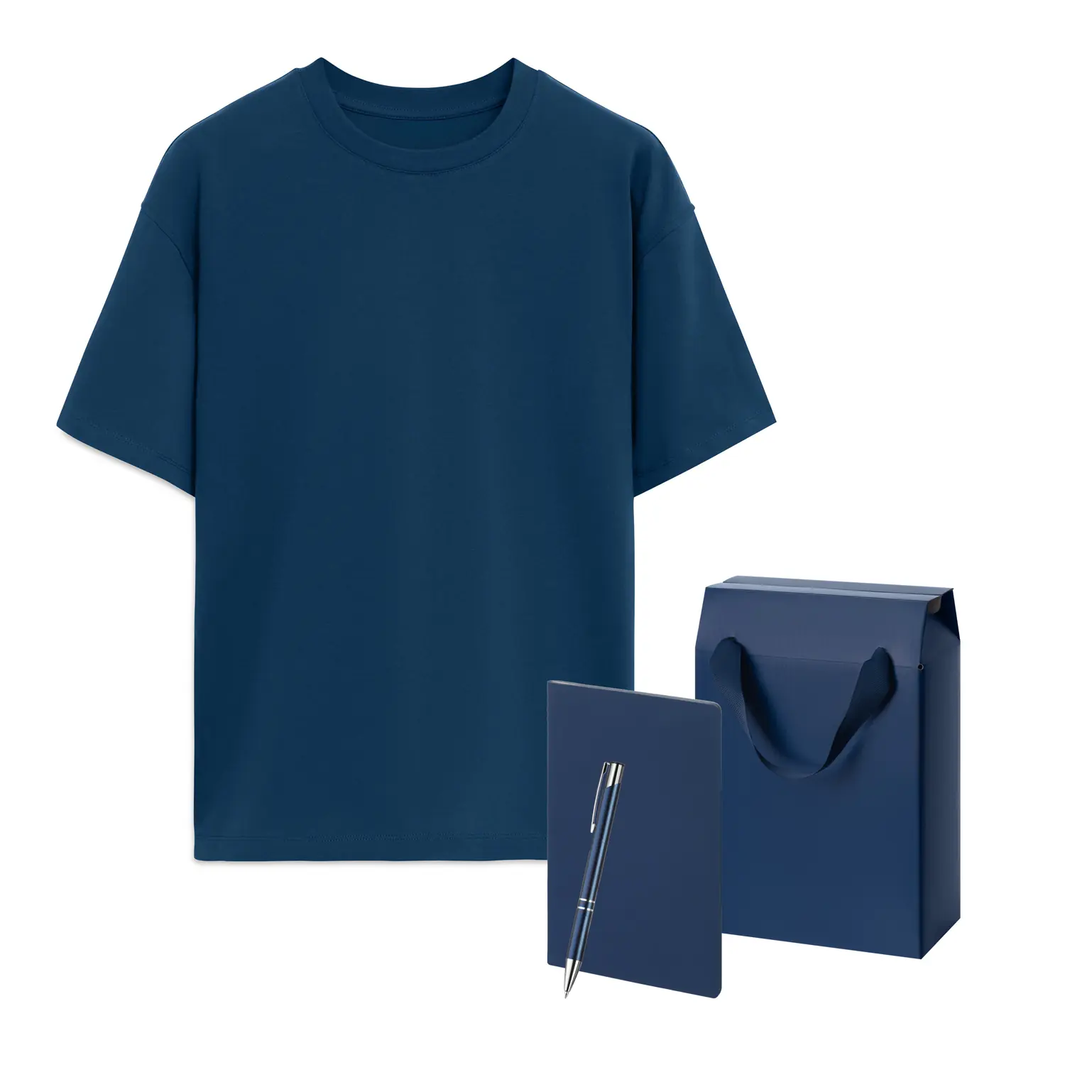 Набор с одеждой RUST (футболка, блокнот, ручка), синий, XL/2XL