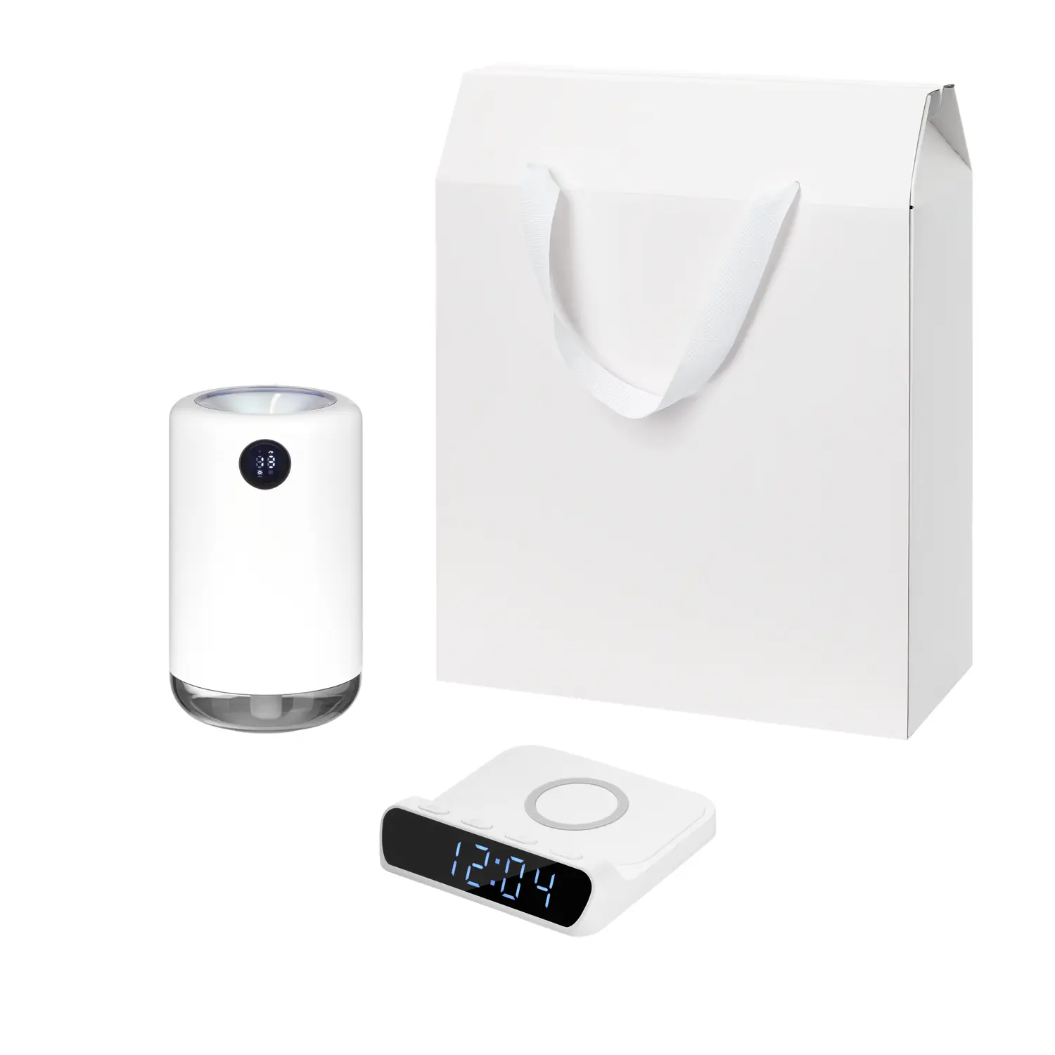 Подарочный набор Bliss, Rigel, белый (увлажнитель воздуха, зарядное устройство)