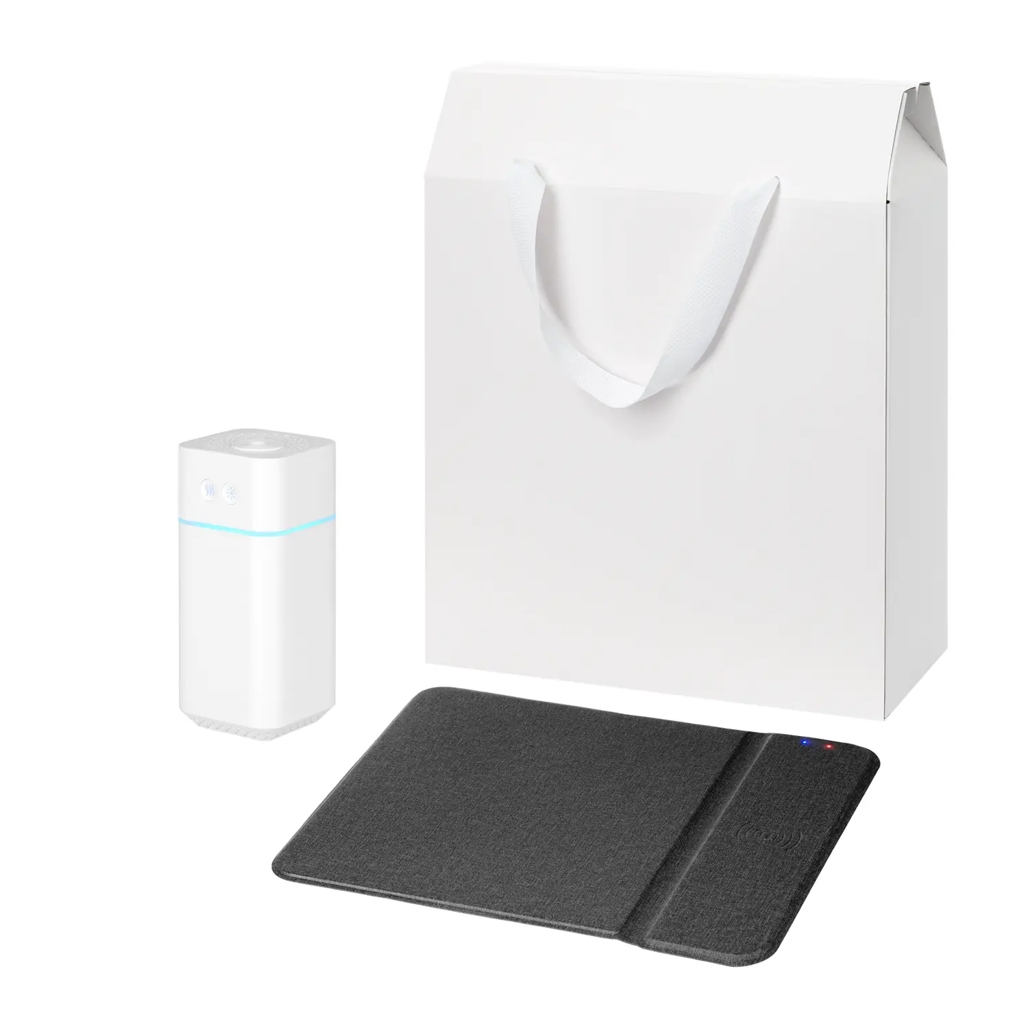 Подарочный набор Cloud NEO, Ноnor, черный (увлажнитель воздуха, зарядное устройство)