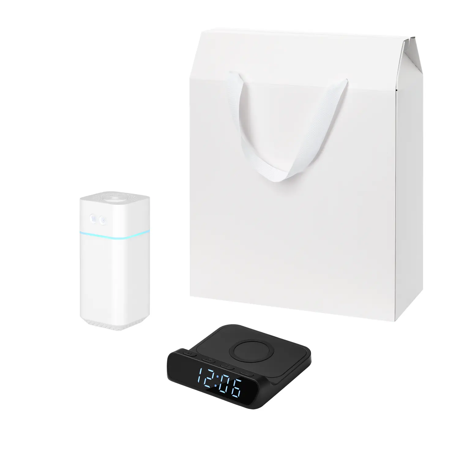 Подарочный набор Cloud NEO, Rigel, черный (увлажнитель воздуха, зарядное устройство)