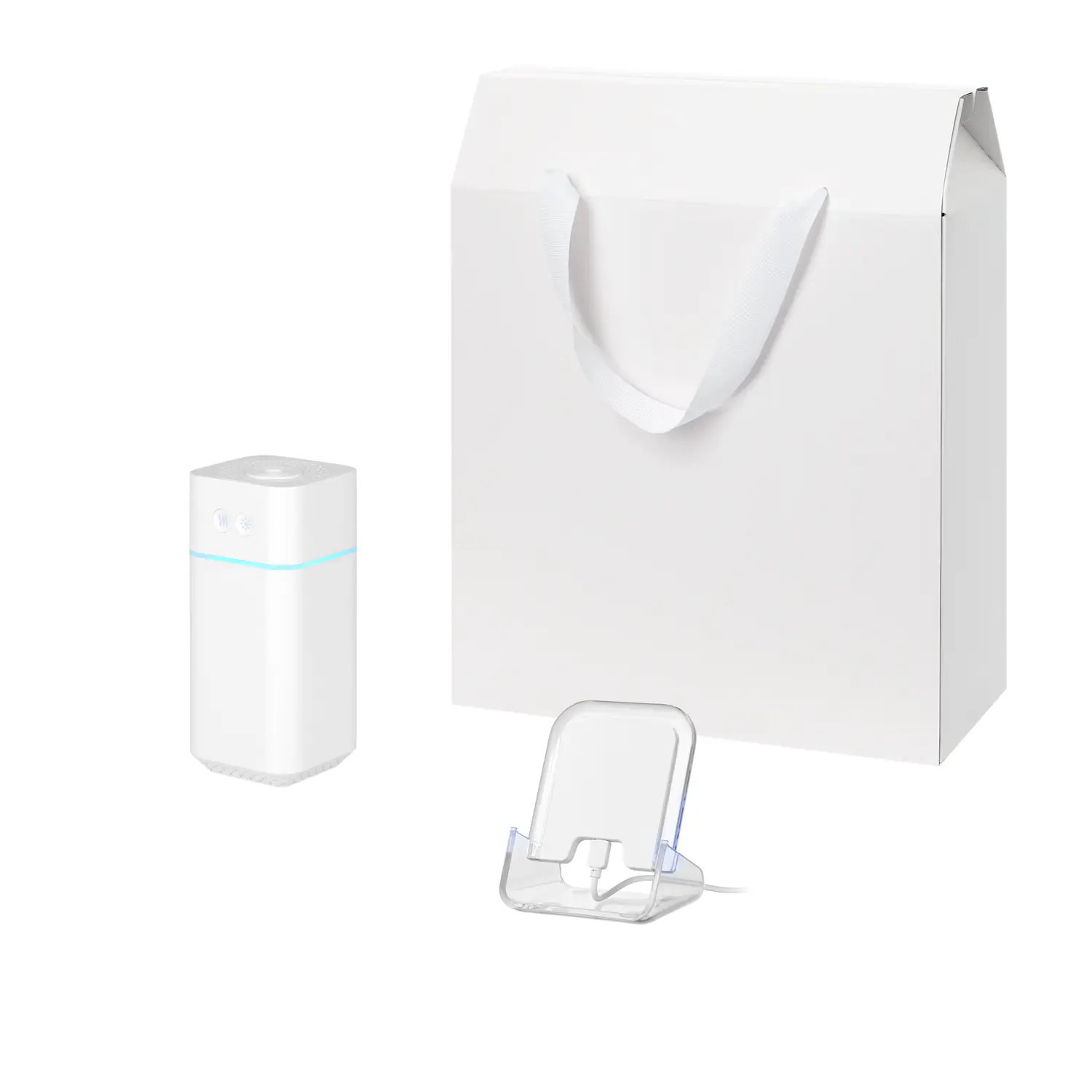 Подарочный набор Cloud NEO, Gloss NEO, белый (увлажнитель воздуха, зарядное устройство)