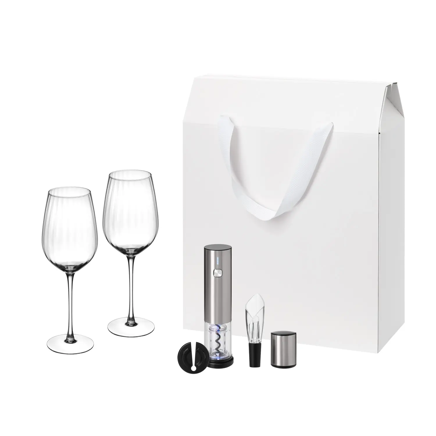 Подарочный набор Blanche, Vintaro (2 бокала + набор для вина)