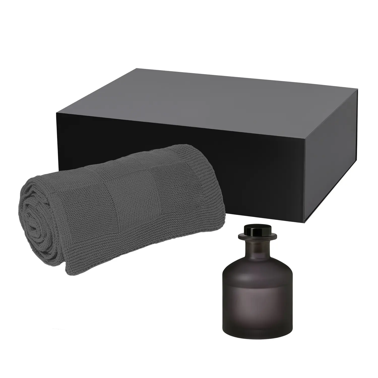 Подарочный набор Mizu, Cella, серый (диффузор, плед)