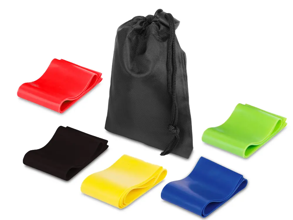 Набор спортивных резинок Crane, черный