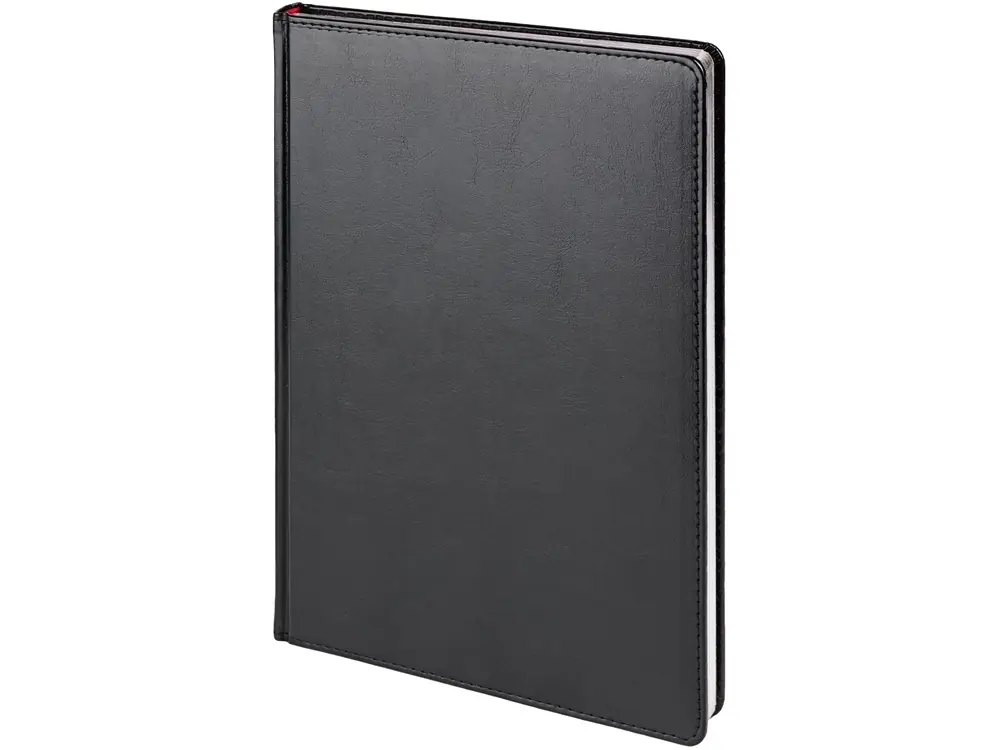 Ежедневник недатированный А4 Sidney Nebraska, черный (серебряный обрез)