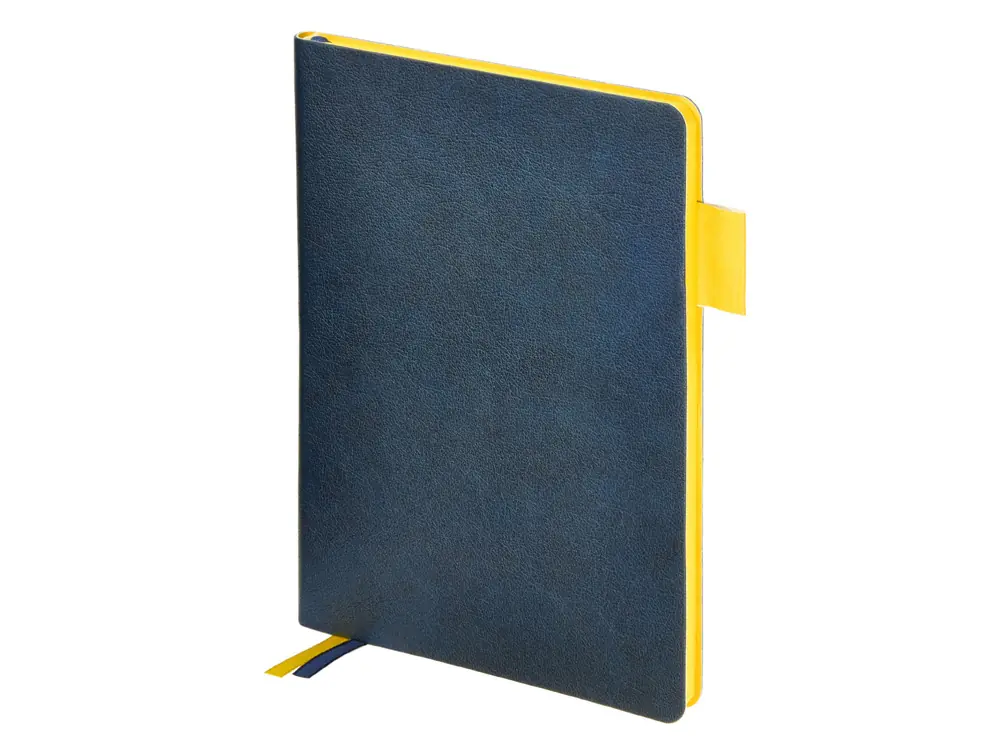 темно-синий с желтым обрезом