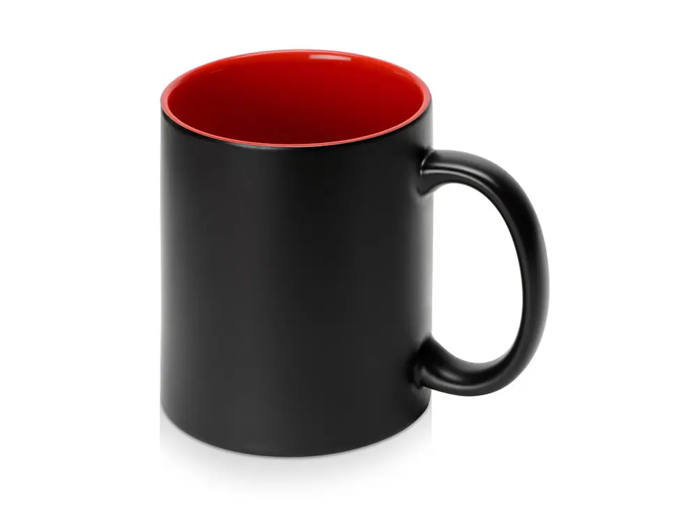 черный матовый/красный глянцевый