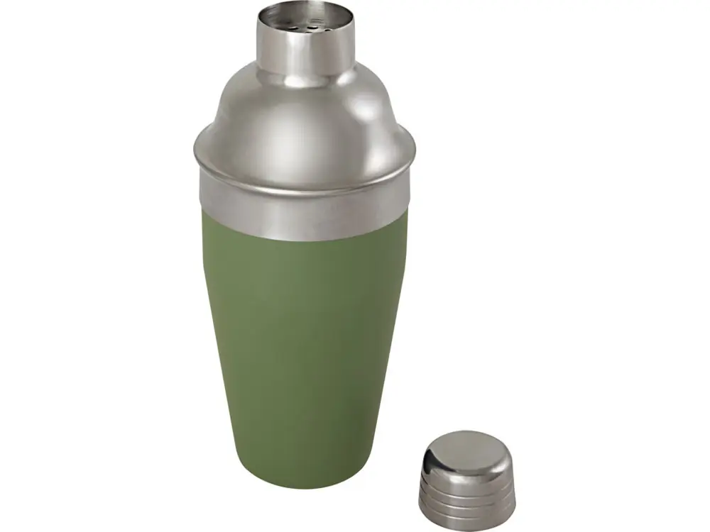 зеленый, серебристый