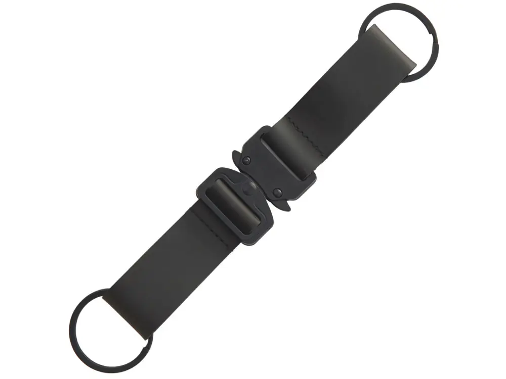 Отстегивающийся брелок-ремувка из эко-кожи Ninja, черный