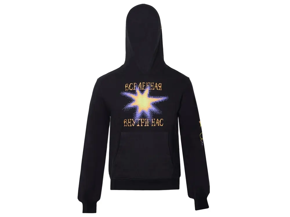 Худи Warsaw, унисекс, черный, ДТФ текстиль и термотрансфер