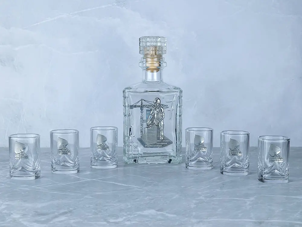 Набор со штофом СТРОИТЕЛЬНЫЙ