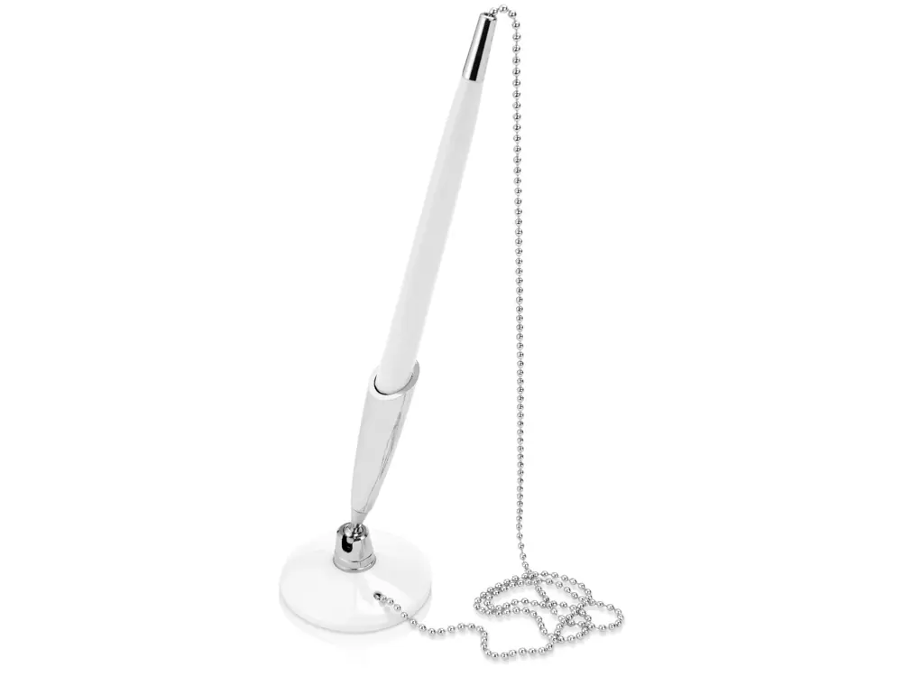 Ручка шариковая на подставке Холд, белый