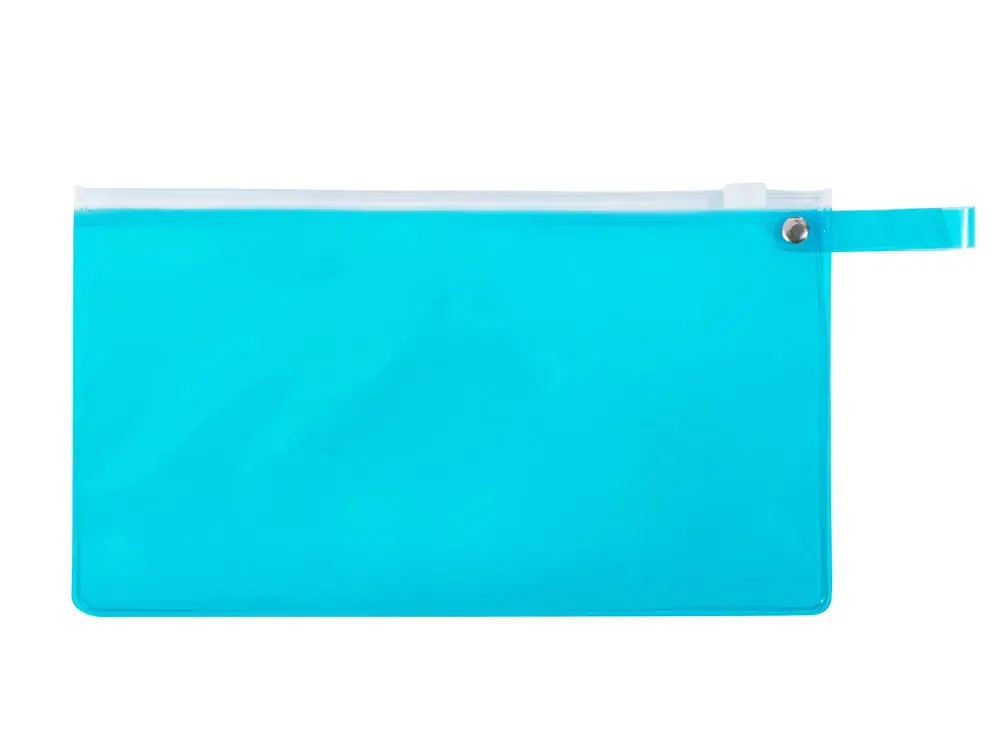 голубой прозрачный/белый