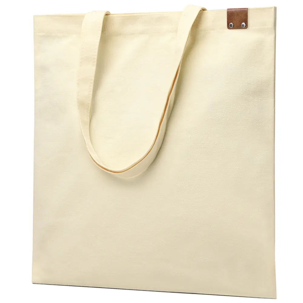 Сумка для покупок IVORY 325 г/м² с PU нашивкой, коричневый