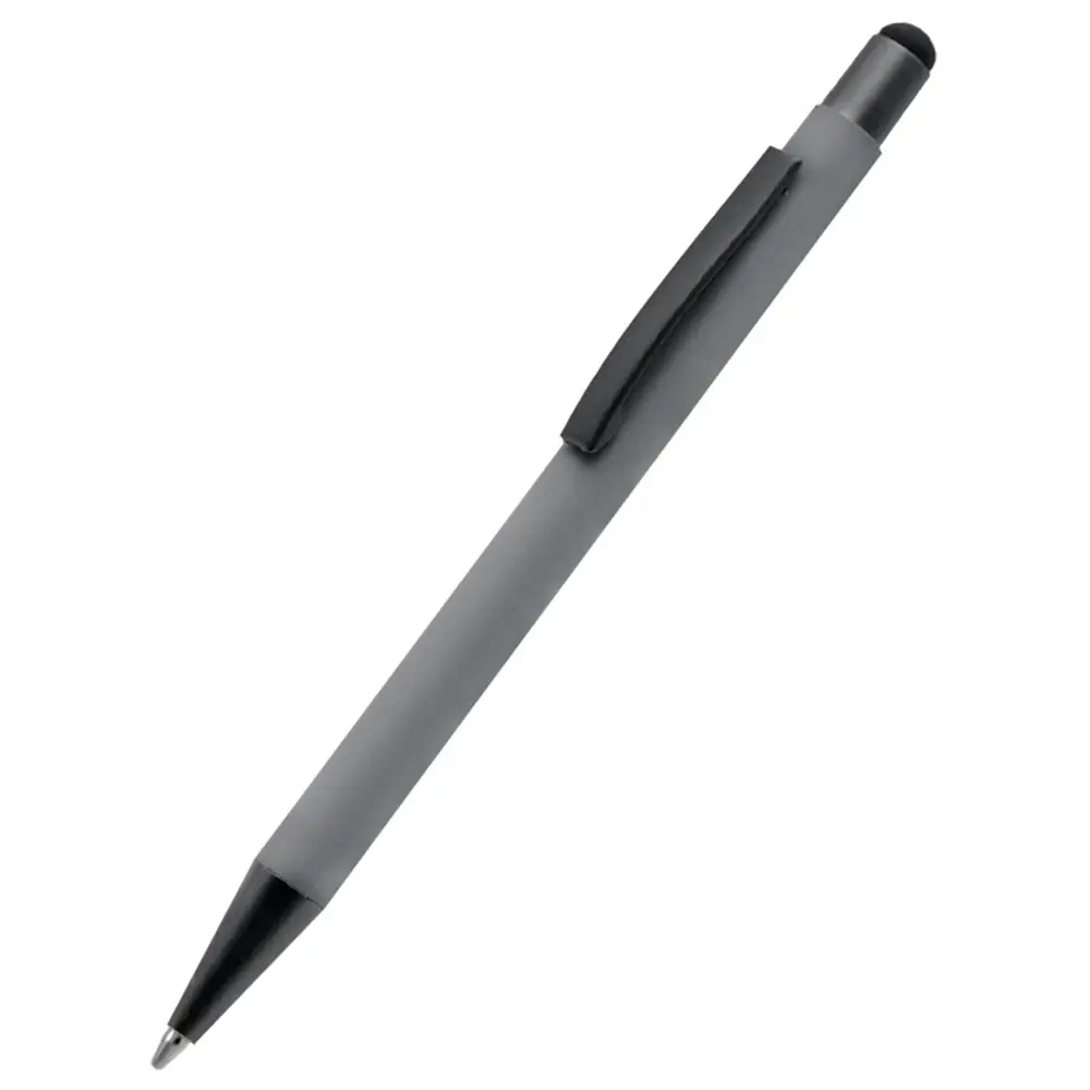 Ручка металлическая Story софт-тач, светло-серая